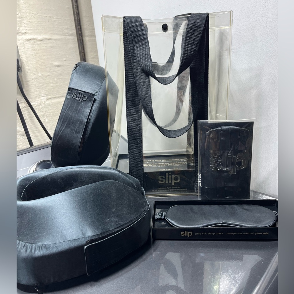 Slip Black Neck Pillow